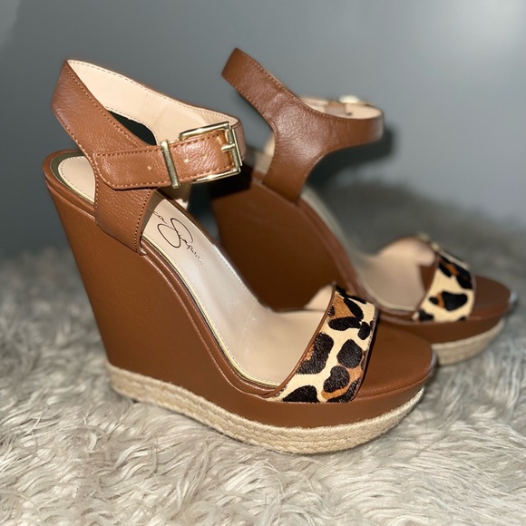 Jessica Simpson Shoes - Leopard Wedge